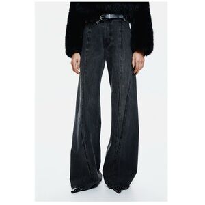 H&M Winter 2025 Collection Wide-Leg Jeans, Size 10